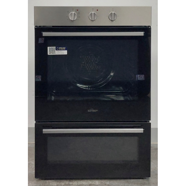 Chef 60cm Electric Built-In Fan Forced Oven with Separate Grill CVE662SB