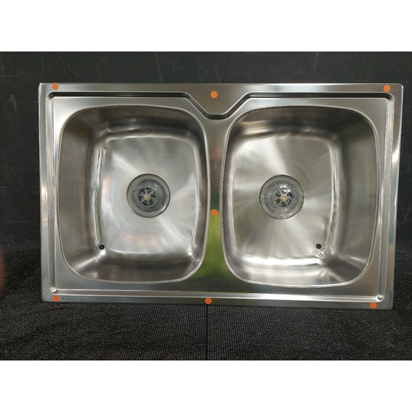 Oliveri Endeavour Double Bowl Topmount Sink EE64