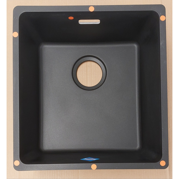 Franke Maris 370mm Single Bowl Flushmount Sink Matte Black MRG210-37MB-B