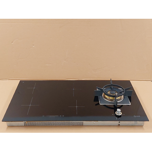 ILVE 90cm Hybrid Induction Cooktop with Natural Gas Wok ILBV94+1