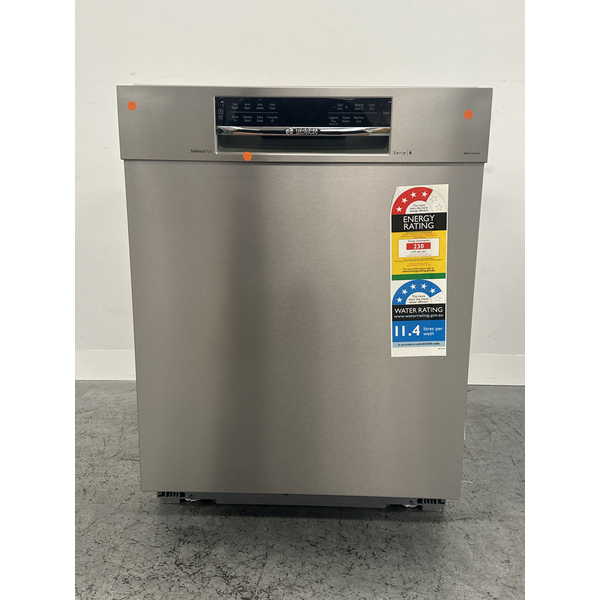Bosch 60cm Series 6 Built Under Stainless Steel Dishwasher SMU6HAS01A