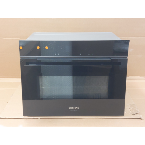 Siemens iQ700 Built-In Compact Oven with Microwave Function - Black CM924G1B1B