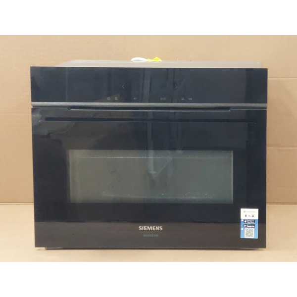 Siemens iQ700 Built-In Compact Oven with Microwave Function - Black CM924G1B1B