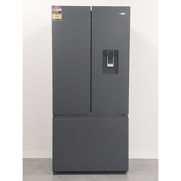Haier 509L French Door Fridge with Non-Plumbed Water Dispenser Black HRF510FHC
