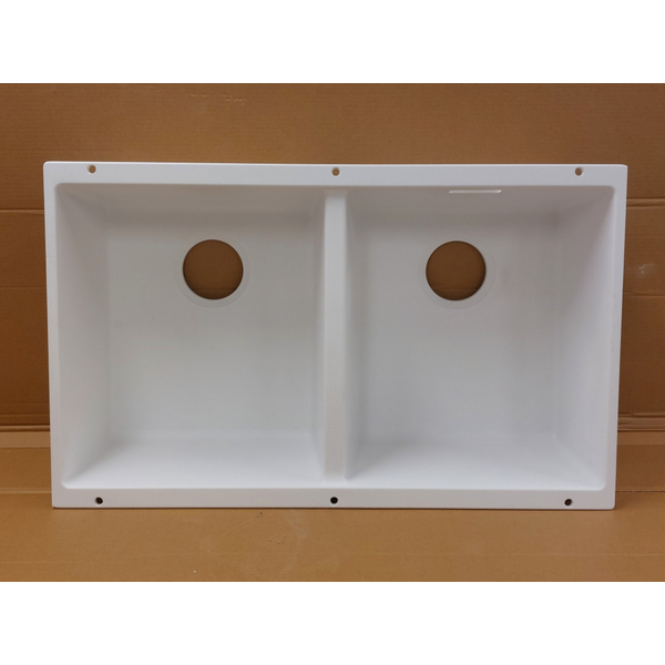 Blanco Subline Double Bowl Undermount Sink White SUB350350UWK5