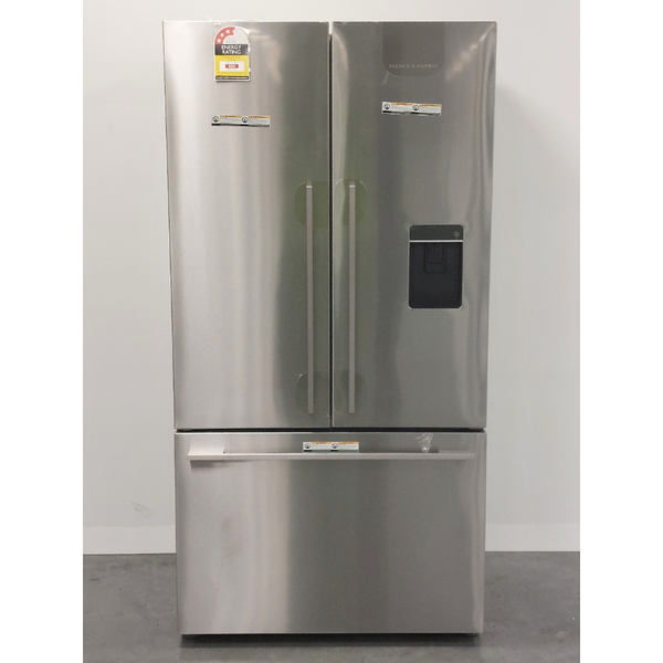 Fisher & Paykel Series 7 569L French Door Refrigerator with Ice and Water Stainless Steel RF610ADUX5
