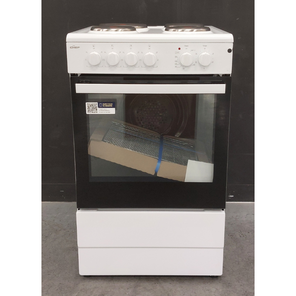 Chef 54cm Electric Freestanding Oven-White CFE536WB