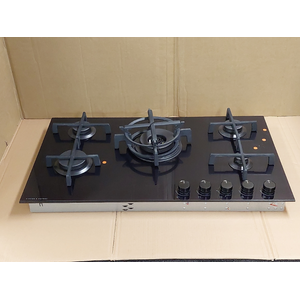 Fisher & Paykel Series 9 90cm Natural Gas Cooktop Black Glass CG905DNGGB4