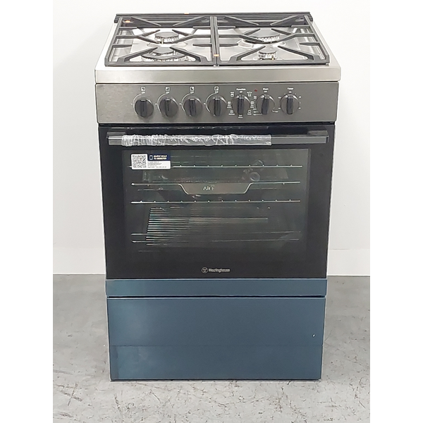 Westinghouse 60cm Dual Fuel Fan Forced Freestanding Oven Dark Stainless Steel WFE616DSC