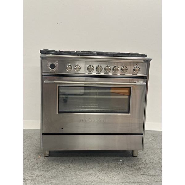Fisher & Paykel Series 9 90cm Classic Style Freestanding Dual Fuel Pyrolytic Cooker Stainless Steel OR90SCG6X1