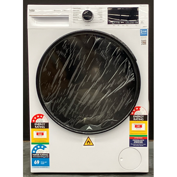 Beko 8kg/4kg Ultrafast Washer Dryer Combo with Wi-Fi BWDB8420W1