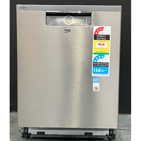 Beko 60cm Built Under Dishwasher Platinum Steel BDBU1430X