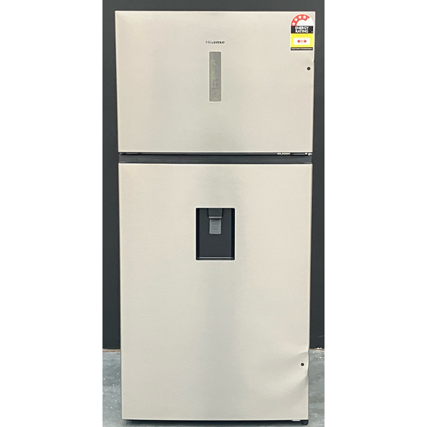 Hisense 496L Top Mount Refrigerator with Non-Plumbed Water Dispenser Stainless Steel HRTF497SW
