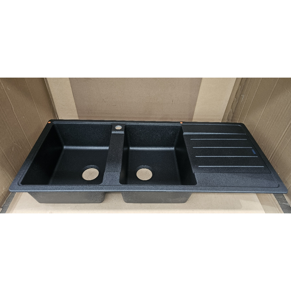 Blanco LEGRA 8S Double Bowl with Right Hand Drainer Silgranit Anthracite 528073