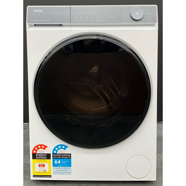 Haier 7.5kg Front Load Washing Machine White HWF75KW1