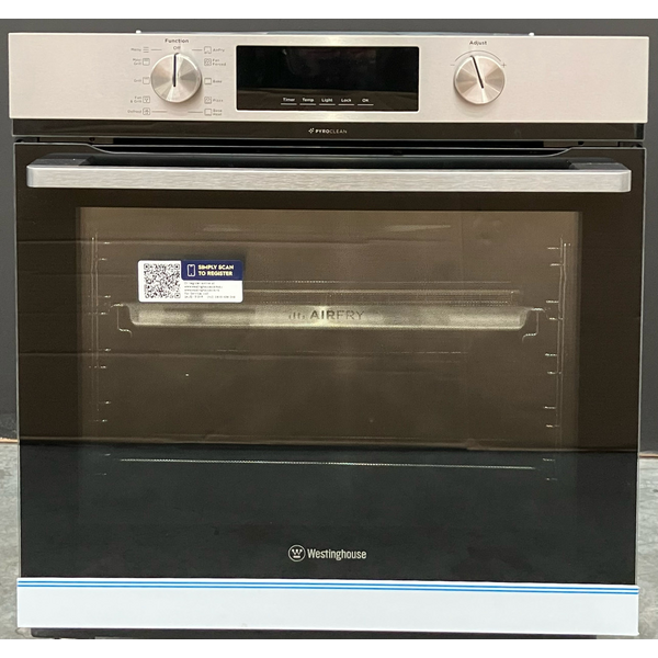 Westinghouse 60cm Multi-Function Pyrolytic Oven with AirFry Stainless Steel WVEP6716SD