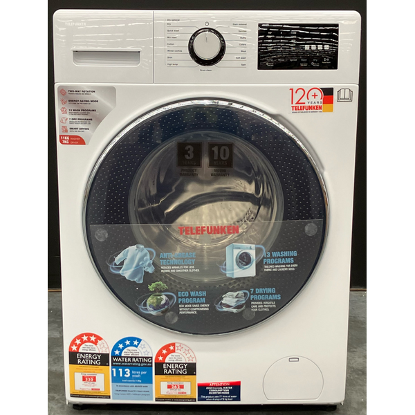 Telefunken 11kg/7kg Washer and Dryer Combo-White TF1170AU11FLWD