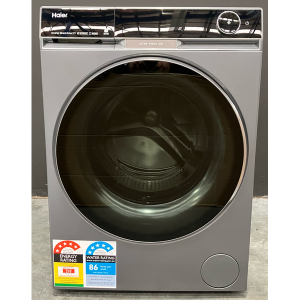 Haier 600 Series 12kg Front Load Washer with UV Protect Dark HWF12PXB1