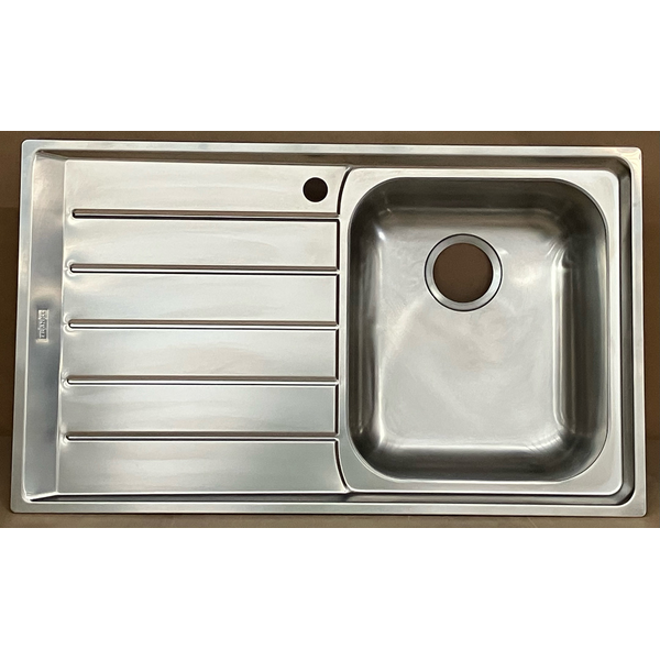 Franke Neptune Single Bowl Sink with Left Hand Drainer NEX611LHD