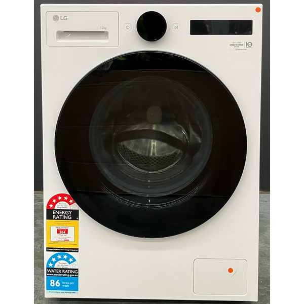 LG 12kg Series 9 Front Load Washing Machine Essence White WX9-1412W