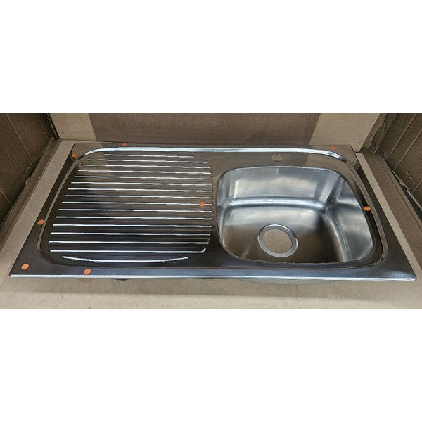 Oliveri Ultraform Single Bowl Left Hand Drainer Topmount Sink UF02