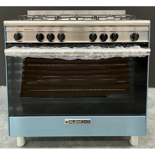 Glem Gas Glem 90cm Gas Oven & Cooktop with Electric Grill Freestanding Oven GB965GG