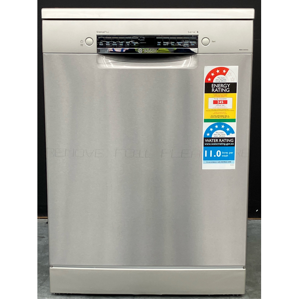 Bosch 60cm Series 6 Freestanding Stainless Steel Dishwasher SMS6HCI02A