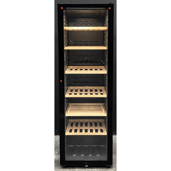LeCavist 168 Bottle Single Zone Wine Cabinet Black LEK168PV