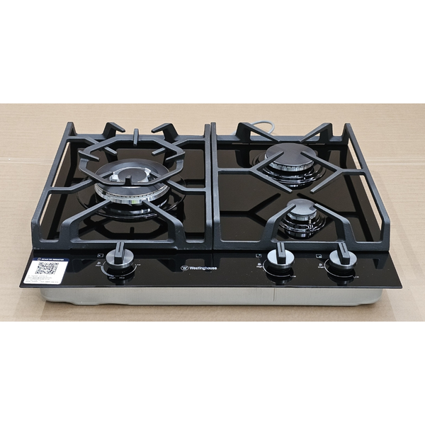 Westinghouse 60cm 3 Burner Gas Ceramic Glass Cooktop WHG639BD