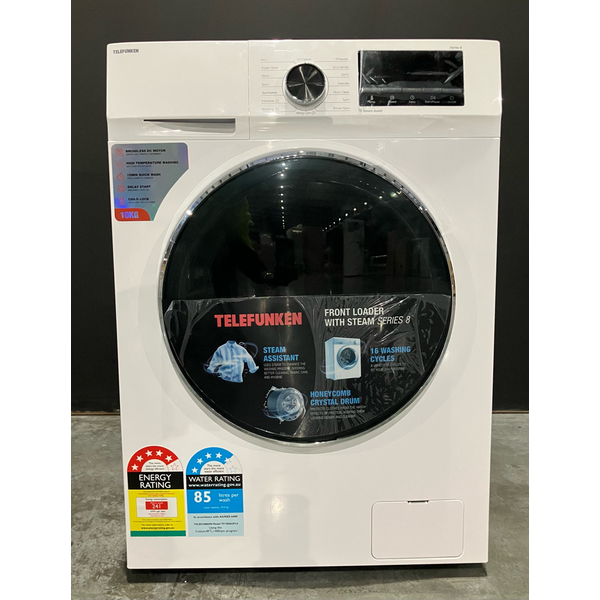 Telefunken 10kg Front Load Washing Machine with Steam TF100AUFL8