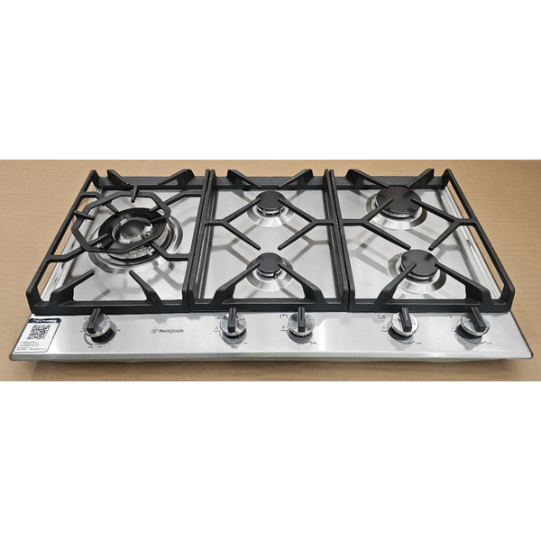 Westinghouse 90cm Natural Gas Stainless Steel Cooktop WHG958SC