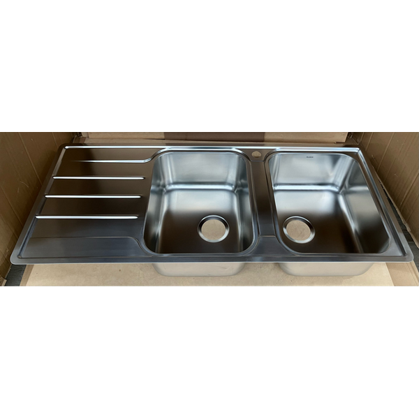 Blanco Double Bowl Left Hand Drainer Sink LEMIS8SRIFK5