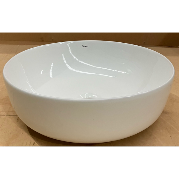 Oliveri Naples Countertop Circular Basin - White NA3771