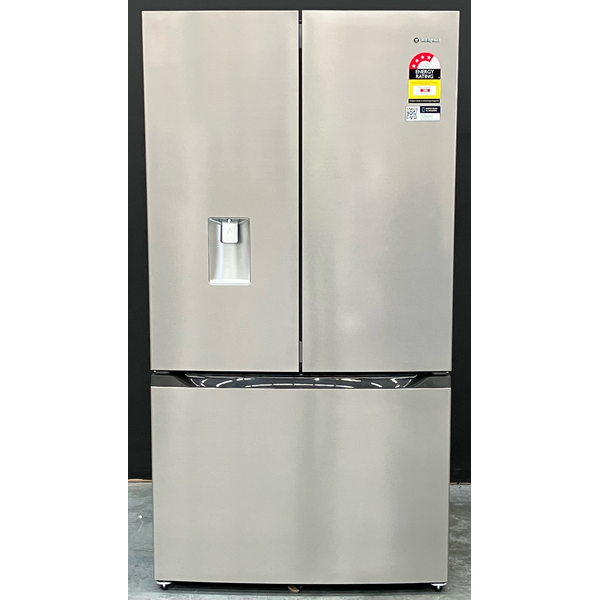 Westinghouse 565L French Door Refrigerator with In-Door Water Dispenser and Automatic Ice Maker Stainless Look WHE5650SD