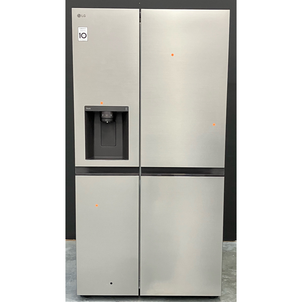LG 635L Side by Side Fridge with Ice & Water Dispenser Stainless Steel GS-L600PL