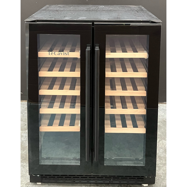LeCavist 40 Bottle Dual Zone Built-in Wine Cabinet Black LJ40VN2Z2DBU