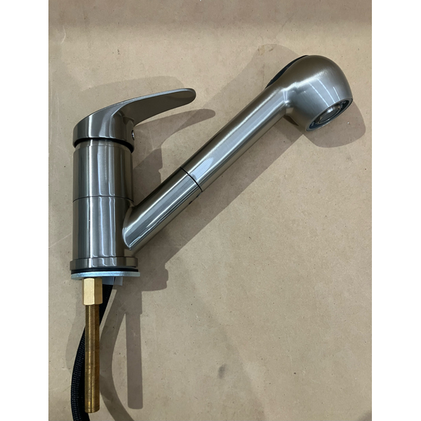 Oliveri London Pull Out Spray Mixer Tap Brushed Nickel LON580FBN-P