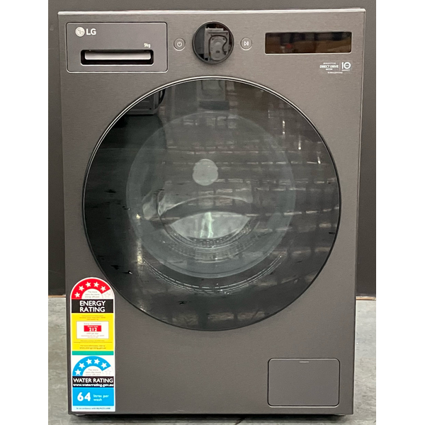 LG Series 9 9kg AI Front Load Washing Machine Matte Black WX9-1409MB