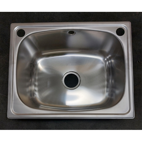 Oliveri 45L Single Inset Laundry Tub With Rinse Bypass Kit And Overflow TI45SOF