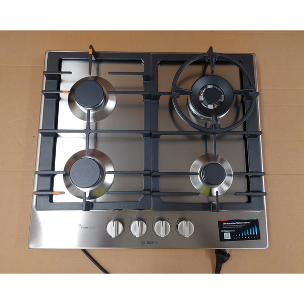 Bosch 60cm Series 6 Natural Gas Cooktop Stainless Steel PCH6A5I90A