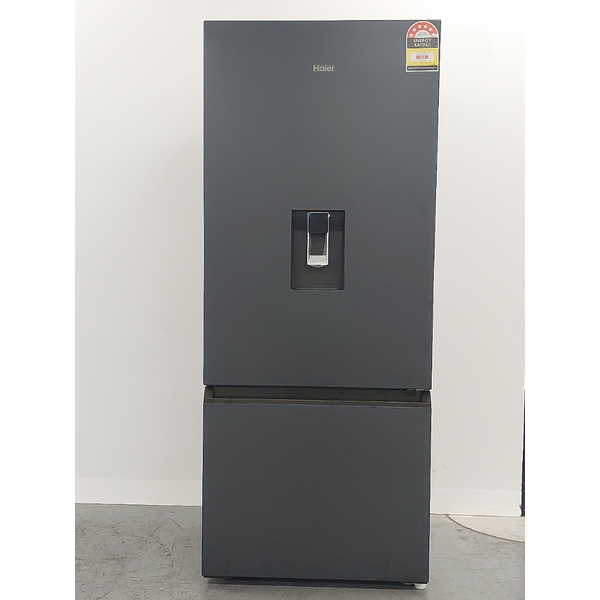 Haier 431L Bottom Mount Fridge with Non-Plumbed Water Dispenser Black HRF420BHC