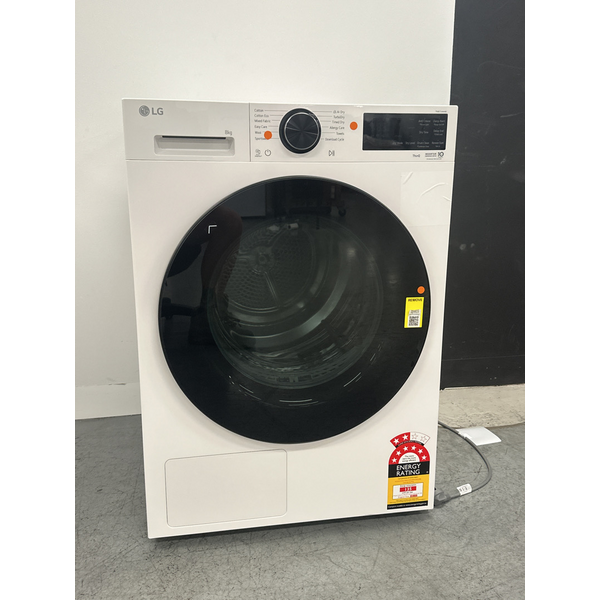 LG 8kg Series 3 AI Heat Pump Dryer White DXH3-08W