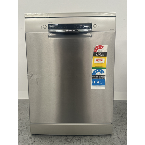Bosch 60cm Series 6 Freestanding Stainless Steel Dishwasher SMS6HAI02A