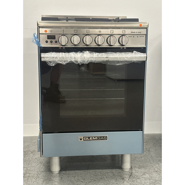Glem Gas Glem 60cm Stainless Steel Dual Fuel Freestanding Oven GB664GE
