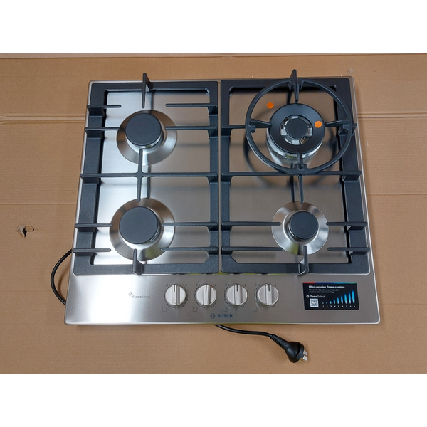 Bosch 60cm Series 6 Natural Gas Cooktop Stainless Steel PCH6A5I90A