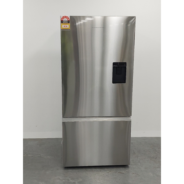 Fisher & Paykel Series 5 515L Bottom Mount Fridge with Ice and Water Stainless Steel Right Hinge RF505BRNUX1