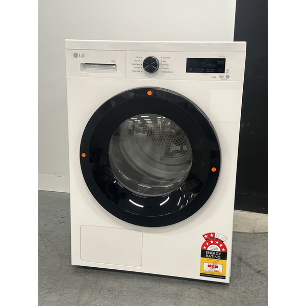 LG 8kg Series 1 Heat Pump Dryer White DVH1-08WP