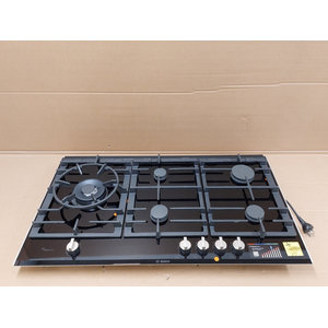 Bosch 90cm Series 8 Natural Gas Cooktop Ceramic Glass Black PRS9A6D70A