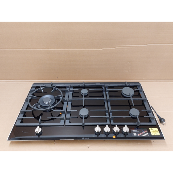 Bosch 90cm Series 8 Natural Gas Cooktop Ceramic Glass Black PRS9A6D70A