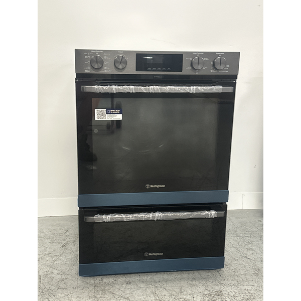 Westinghouse 60cm Multi-Function Pyrolytic Double Oven and SteamBake Dark Stainless Steel WVEP6727DD